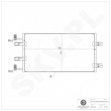 Condenseur de Climatisation Pour Renault Opel Nissan Vauxhall 8200019382