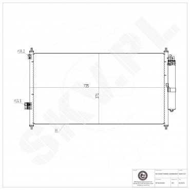 Condenseur de Climatisation Pour Nissan X-Trail 92100ES60A 92100ES60B 921109H215