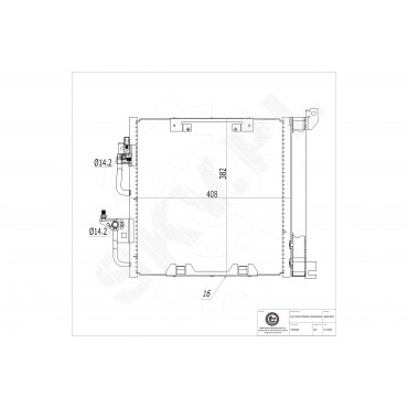Condenseur de Climatisation Pour Opel Astra G H Zafira B Vauxhall Astra MK V (H)
