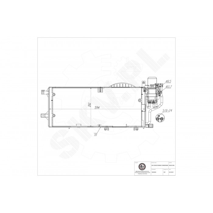 Condenseur de Climatisation Pour Opel Combo Corsa C Tigra Vauxhall