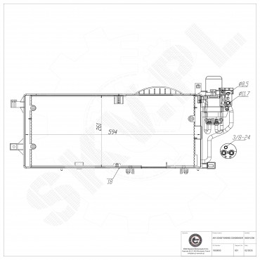 Condenseur de Climatisation Pour Opel Combo Corsa C Tigra Vauxhall