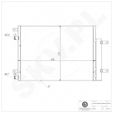 Condenseur de Climatisation Pour Opel Karl Vauxhall Viva 1850741 95437449