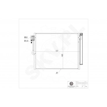 Condenseur de Climatisation Pour Opel Meriva B Vauxhall Meriva MK II (B)