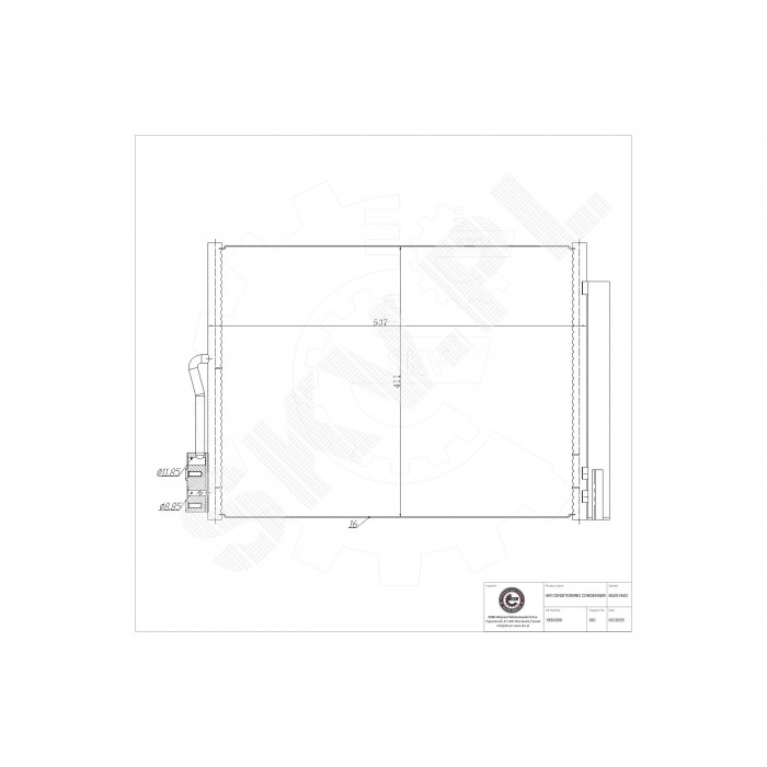 Condenseur de Climatisation Pour Opel Meriva B Vauxhall