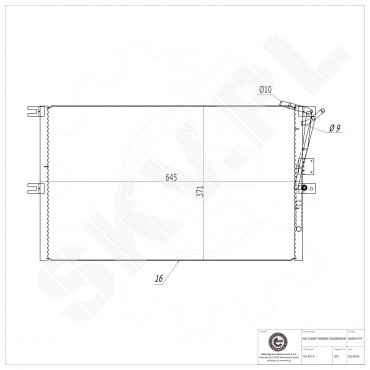 Condenseur de Climatisation Pour Opel Vectra B Vauxhall Vectra (B) 3/5 Portes