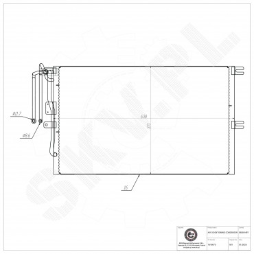 Condenseur de Climatisation Pour Opel Vectra B Vauxhall Vectra (B) 3/5 Portes