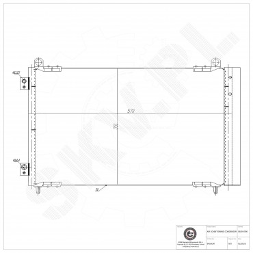 Condenseur de Climatisation Pour Peugeot 206 6455CW 96483015