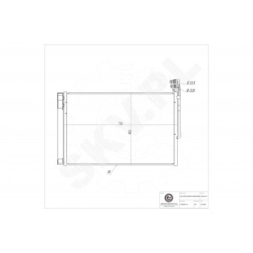 Condenseur de Climatisation Pour VW Touareg Porsche Cayenne 7P0820411A