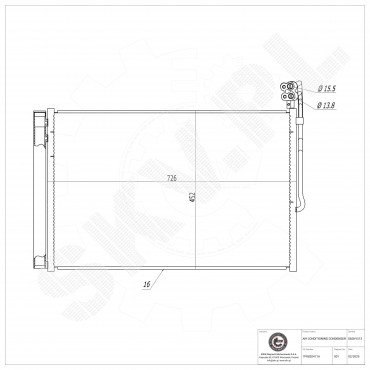 Condenseur de Climatisation Pour VW Touareg Porsche Cayenne 7P0820411A