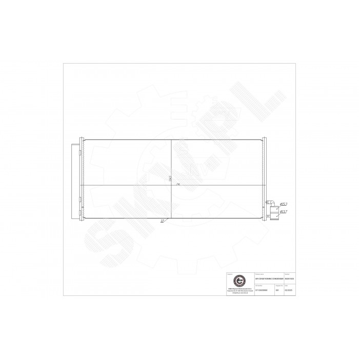 Condenseur de Climatisation Pour Porsche Panamera Sport Turismo 9A726039900