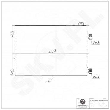 Condenseur de Climatisation Pour Renault Clio II Thalia I 8200245598 8200742595