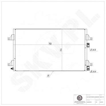 Condenseur de Climatisation Pour Renault Clio II Laguna VEL Satis 8200008763