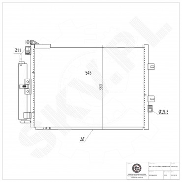 Condenseur de Climatisation Pour Renault Clio III Modus 8200443897 8200688393