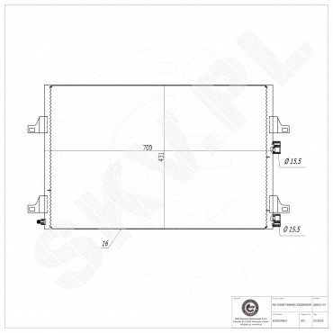 Condenseur de Climatisation Pour Renault Espace IV Megane II 8200332851