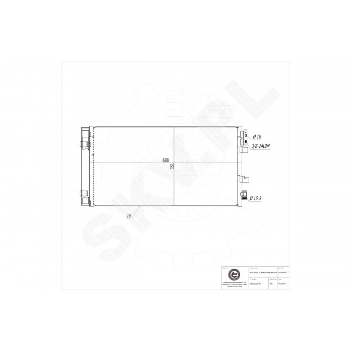 Condenseur de Climatisation Pour Renault Fluence Grand Scénic III 921000294R