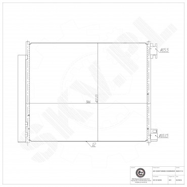 Condenseur de Climatisation Pour Renault Grand Scénic IV Kangoo III 921001829R