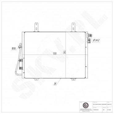 Condenseur de Climatisation Pour Renault Kangoo 7700301253 8200221131 8200708128