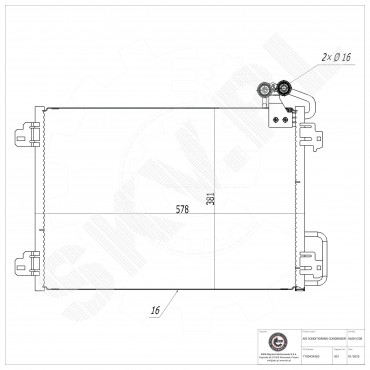 Condenseur de Climatisation Pour Renault Megane I Scenic Scénic 7700434383