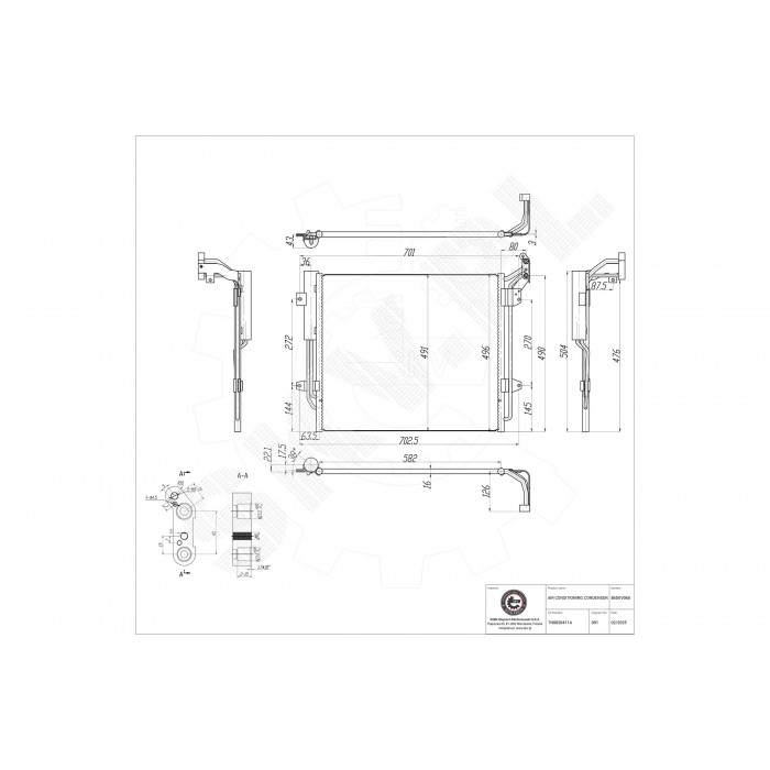 Condenseur de Climatisation Pour VW Sharan Seat Alhambra 7N0820411A 7N0820411B