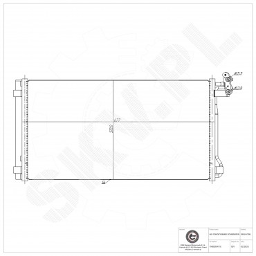 Condenseur de Climatisation Pour VW Sharan Seat Alhambra 7N0816411 7N0820411D