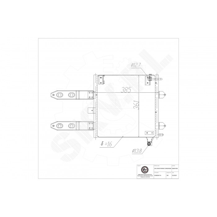 Condenseur de Climatisation Pour VW Lupo Polo Seat Arosa