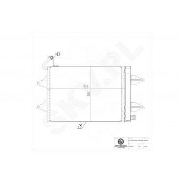 Condenseur de Climatisation Pour VW Seat Skoda 5Z0820411 5Z0820411D 5Z0820411E