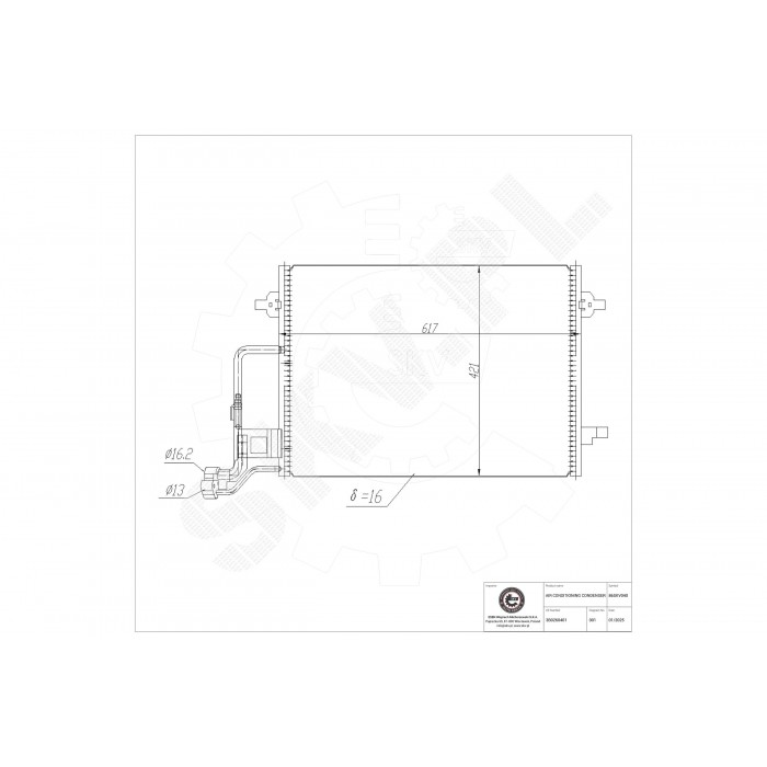Condenseur de Climatisation Pour VW Passat Skoda Superb I 3B0260401 3B0260401A