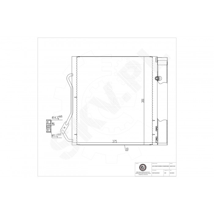 Condenseur de Climatisation Pour Smart Cabrio City-Coupé Crossblade 0001632V003