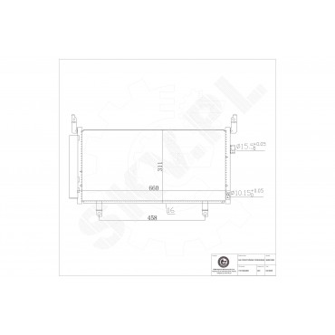 Condenseur de Climatisation Pour Subaru Forester 73210SG000 73210SG001