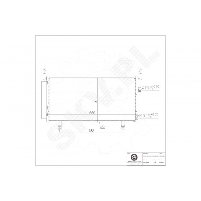 Condenseur de Climatisation Pour Subaru Forester 73210SG000 73210SG001