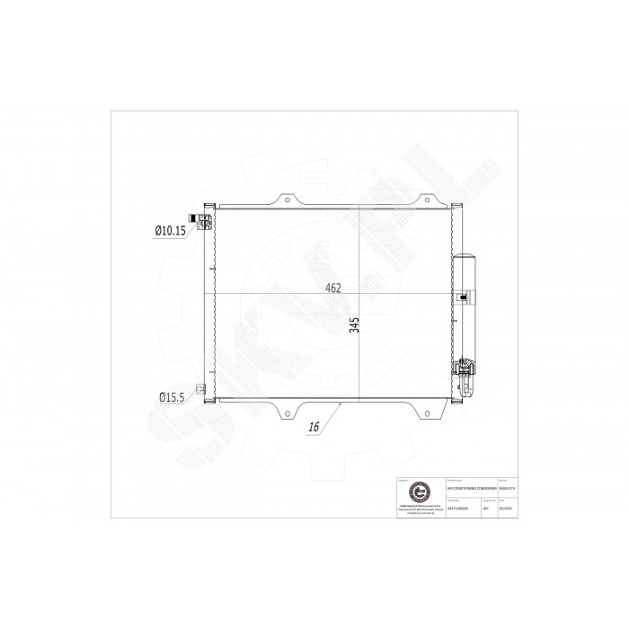 Condenseur de Climatisation Pour Suzuki Ignis II Subaru Justy II III