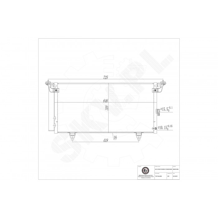 Condenseur de Climatisation Pour Subaru Legacy V Outback 73210AJ000 73210AJ001
