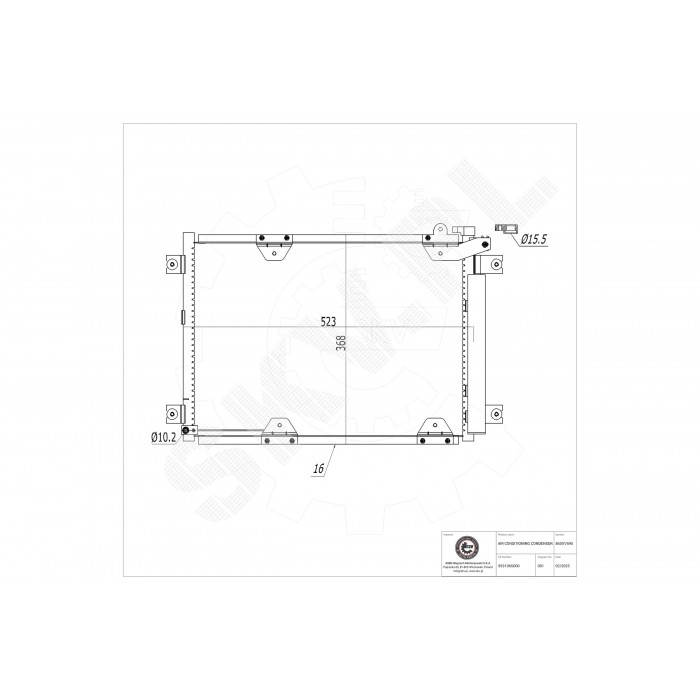 Condenseur de Climatisation Pour Suzuki Grand Vitara I 9531065D00
