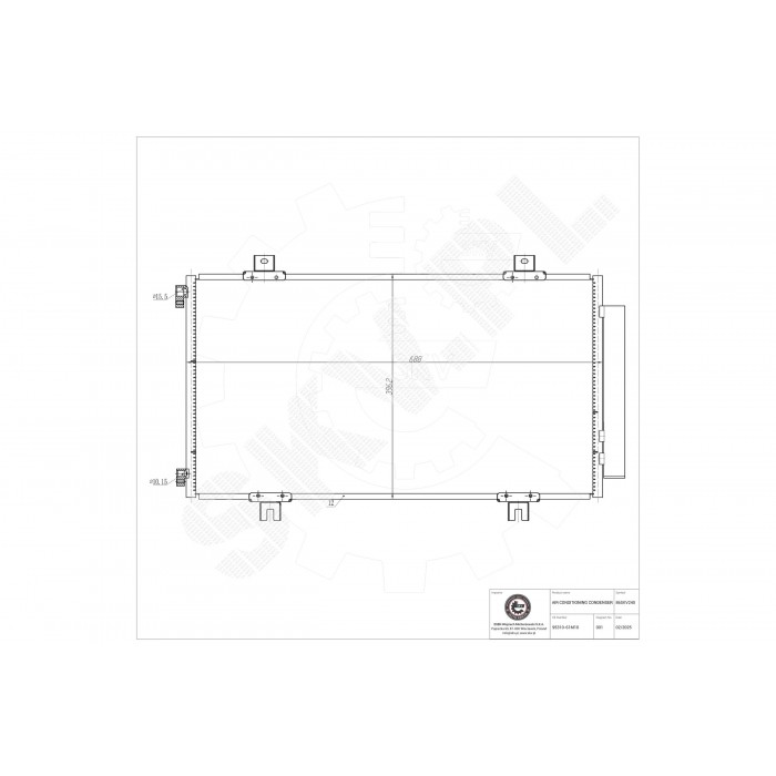 Condenseur de Climatisation Pour Suzuki S-Cross SX4 Vitara 9531061M10