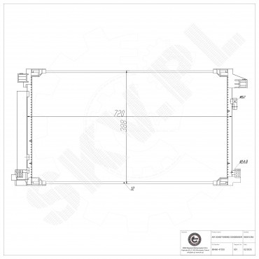 Condenseur de Climatisation Pour Toyota C-HR Corolla Suzuki Swace