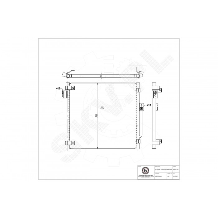 Condenseur de Climatisation Pour Tesla Model S 600735200A 600735200B 600735200C
