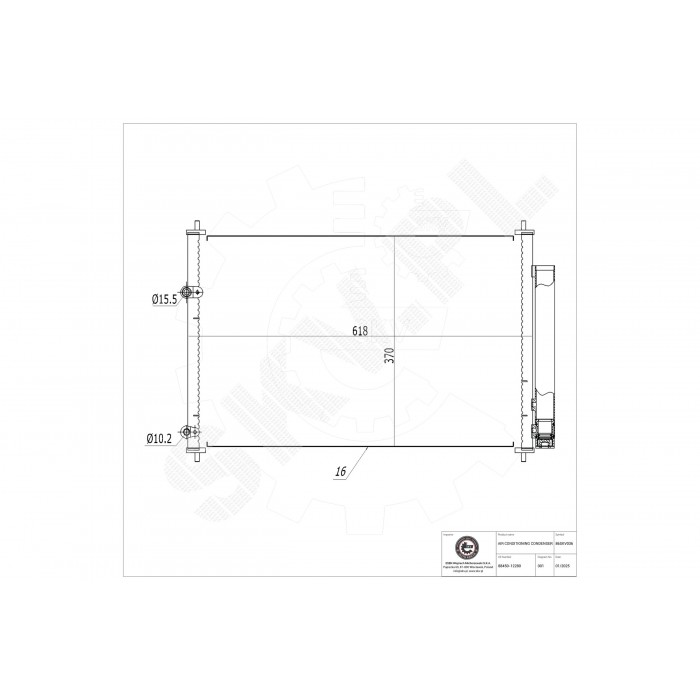 Condenseur de Climatisation Pour Toyota Auris Avensis Corolla Matrix 8845002280