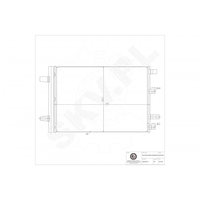 Condenseur de Climatisation Pour Toyota Auris 8845002510
