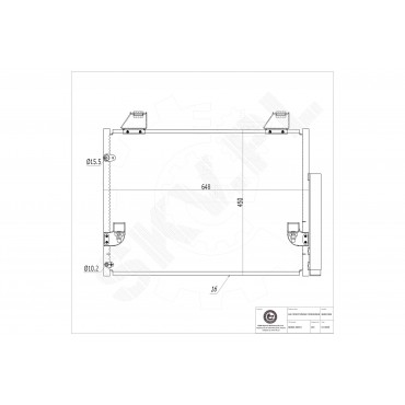 Condenseur de Climatisation Pour Toyota Hilux VII 884600K080 884600K120