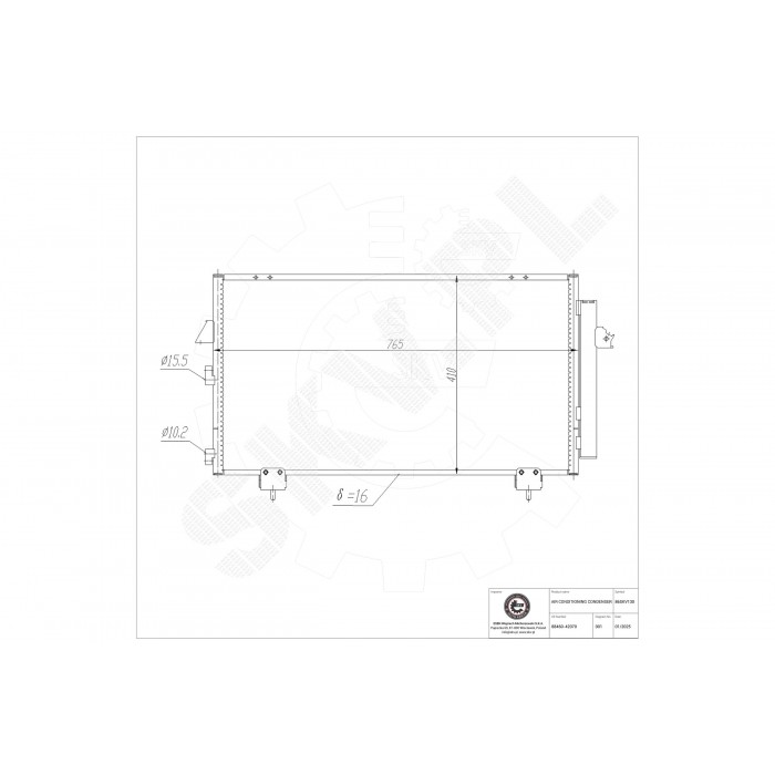 Condenseur de Climatisation Pour Toyota RAV 4 I II 8846042070 8846042090