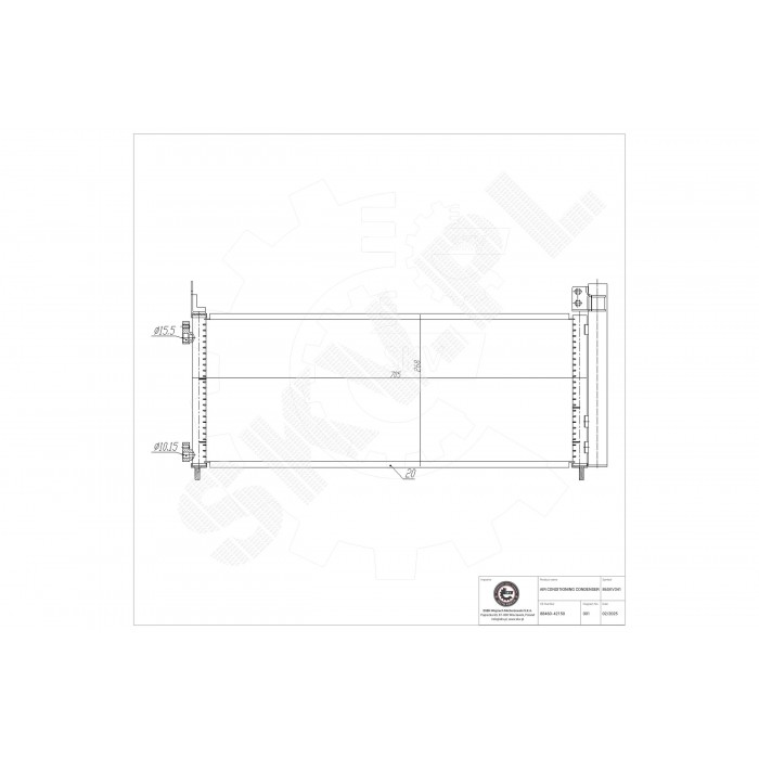 Condenseur de Climatisation Pour Toyota RAV 4 IV 8846042150