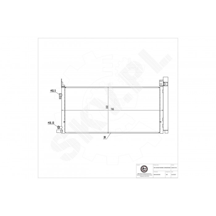 Condenseur de Climatisation Pour Toyota RAV 4 V 884A042040