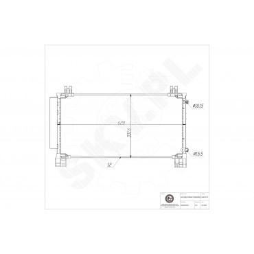 Condenseur de Climatisation Pour Toyota Yaris 884600D500 884600D550