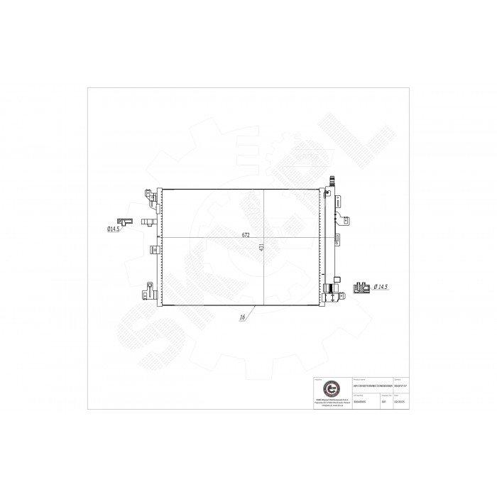 Condenseur de Climatisation Pour Volvo XC90 I 30648955 30781280 307812800