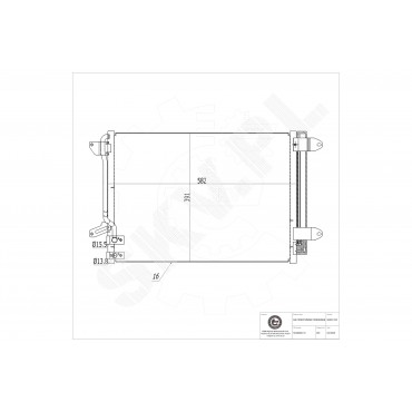 Condenseur de Climatisation Pour VW Beetle Jetta IV 5C0816411 5C0820411