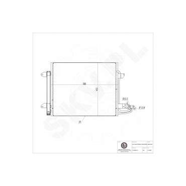 Condenseur de Climatisation Pour VW Caddy III Touran 1T0820411A 1T0820411B
