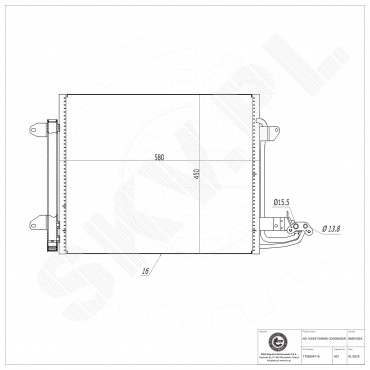 Condenseur de Climatisation Pour VW Caddy III Touran 1T0820411A 1T0820411B