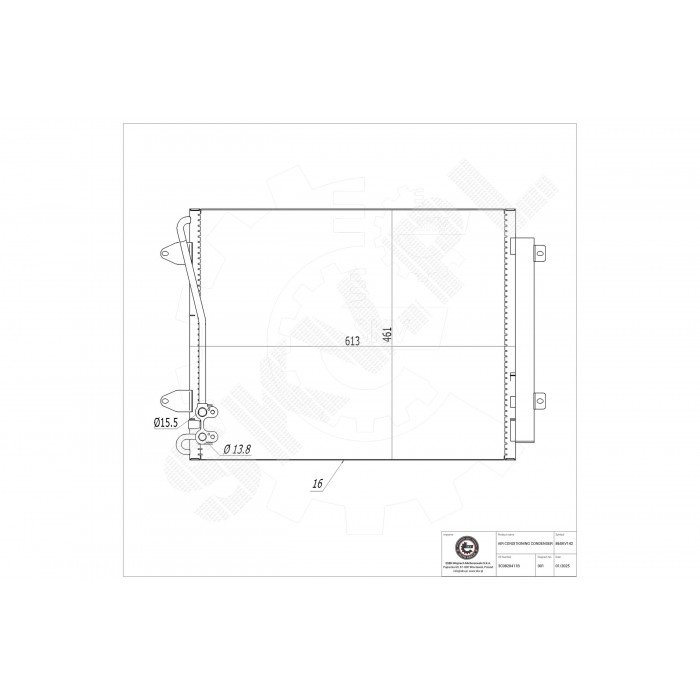 Condenseur de Climatisation Pour VW CC Passat 3C0820411B 3C0820411C 3C0820411D