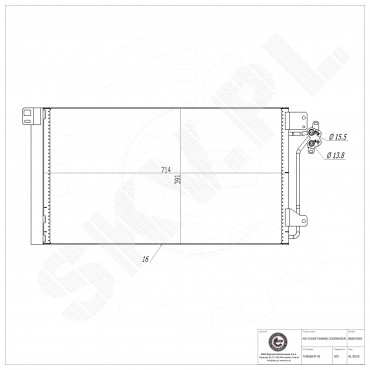 Condenseur de Climatisation Pour VW Multivan V Transporter 7H0820411B 7H0820411E