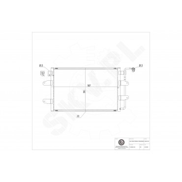Condenseur de Climatisation Pour VW New Beetle 1C0820413B 1C0820413C 1C0820413D